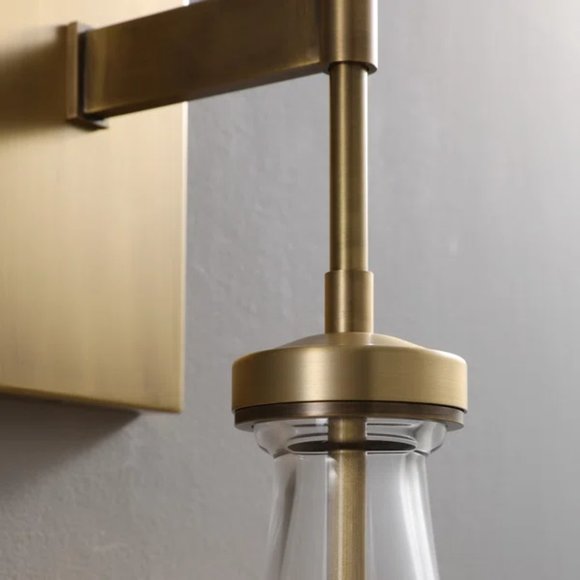 TWO Modern Raindrop Wall Sconce - Picture 3 of 5